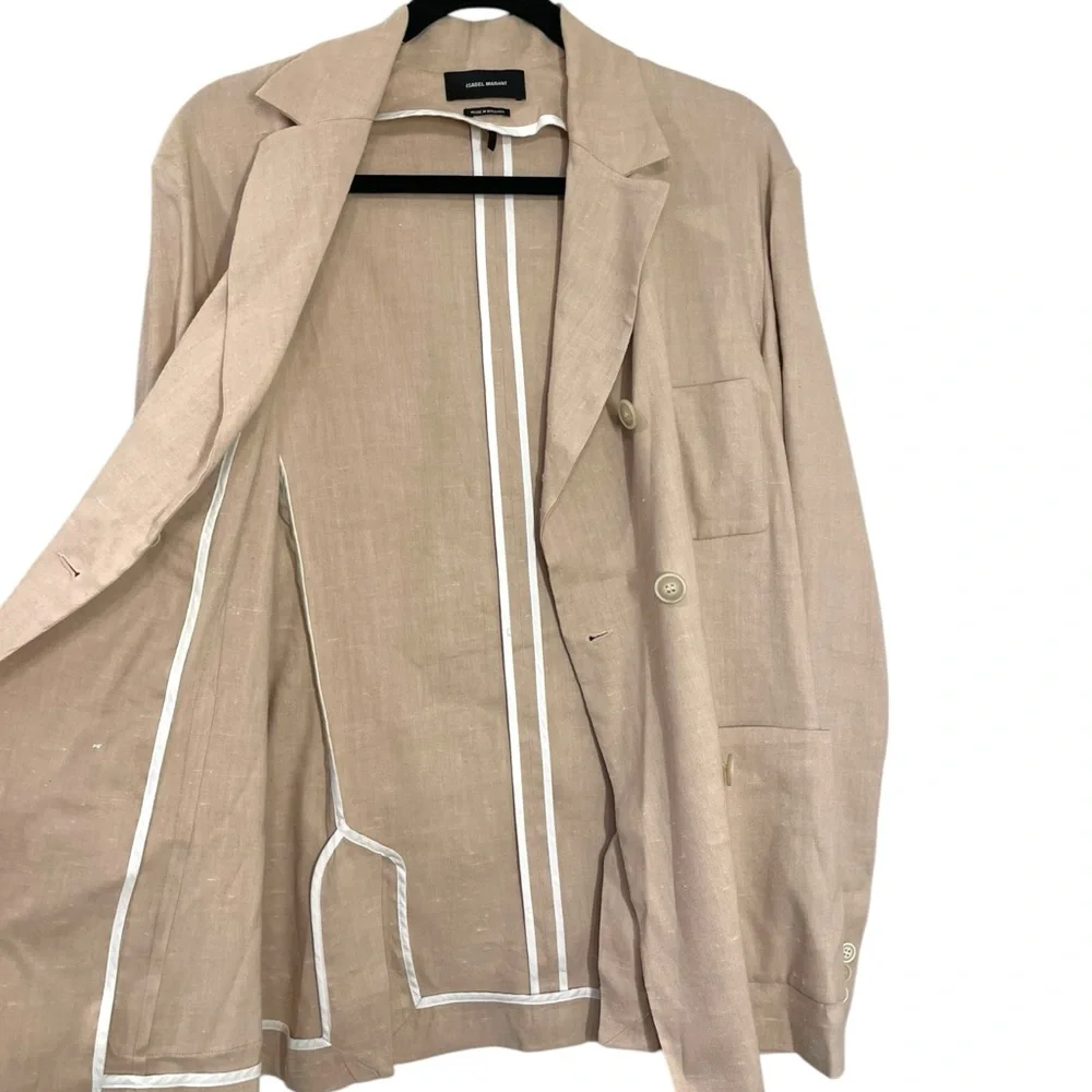 Isabel Marant Linen Double Breasted Blazer